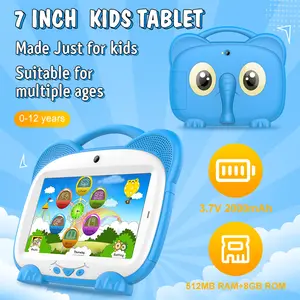Tablet PC Android 5.0 LED, Tablet PC LED 7 Inci Layar Sentuh Bawaan 3G untuk Belajar Anak Diskon Besar