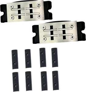 QCUTIANS Couvre-chaussures de moto et protections anti-choc avec glissières, pour friction de semelle, protection contre les flammes et les étincelles, en métal/caoutchouc, lot de 5 pièces, pour l'extérieur - Product Image 5