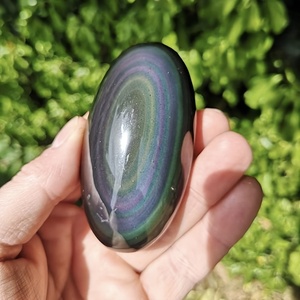 Obsidiana Arcoíris Natural Pulida, Forma Ovalada, para Decoración del Hogar y Regalos Navideños, Venta al Por Mayor - Product Image 5