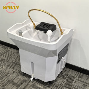 Tête thérapeutique mobile de bassin de shampooing de chauffage d'eau de Siman pour l'usage portatif de maison de soins infirmiers de salon de beauté de station thermale thaïlandaise avec le lit de cuvette - Product Image 5