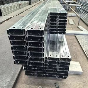 Стальная С-образная профильная балка на заказ, высокопрочная, оцинкованная, для строительства вилл, антикоррозийная, долговечная, для строительных работ - Product Image 4