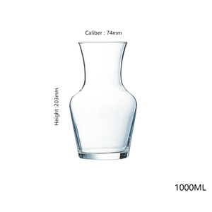 Fabricant en Gros V4960 Verres Cafetière Pot à Lait <span class=keywords><strong>et</strong></span> Eau <span class=keywords><strong>Carafe</strong></span> en <span class=keywords><strong>Verre</strong></span> <span class=keywords><strong>Cristal</strong></span> Transparent 1L pour Vin <span class=keywords><strong>Whisky</strong></span> - Product Image 6