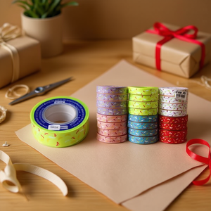 Nastro decorativo Ilan 2,5 cm x 3 m colori assortiti per artigianato e confezioni regalo - Product Image 2