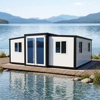 Maisonnette personnalisée préfabriquée extensible en conteneur, maisons modulaires 2, 3, 4, 5 chambres, maison préfabriquée portable d'extérieur, maison portable