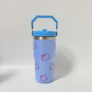 แก้วน้ำสแตนเลสเก็บความร้อนผนังสองชั้นแบบพกพาขนาด20ออนซ์พร้อมที่จับ - Product Image 4