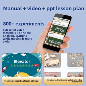 Kit de Experimentos Científicos <span class=keywords><strong>para</strong></span> Niños de Primaria - Juguete Educativo de Física, Set Completo Eléctrico y Manual, Edades 3-12, STEAM - Product Image 3