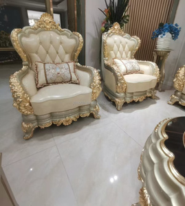 Villa classico antico <span class=keywords><strong>Vintage</strong></span> <span class=keywords><strong>curvo</strong></span> tappezzeria vittoriana antico <span class=keywords><strong>Vintage</strong></span> Beige pelle Chesterfield <span class=keywords><strong>divano</strong></span> antico imbottito antico - Product Image 4
