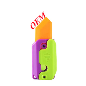 3d Редька нож бабочка мини гравитационный редис пистолет Редька нож Студенческая маленькая игрушка оптом унисекс развивающая игрушка пластик - Product Image 2