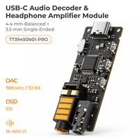 Module PCBA amplificateur DAC USB-C haute résolution pour usine, double puce SGM8262, égaliseur 10 bandes, fonction d'enregistrement d'appels pour ODM de produits audio