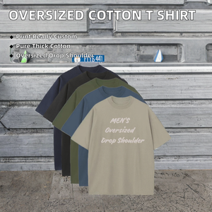 T-shirt décontracté oversize à épaules tombantes pour homme, 230 g/m², coton/fibre de bambou, respirant, écologique, haute qualité, prix réduit - Product Image 2