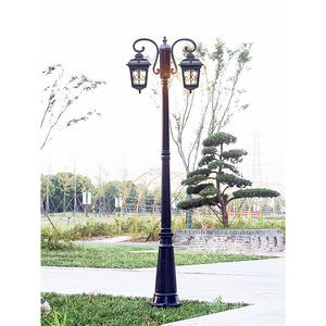 Farola de Calle Europea de Doble Cabezal Prome, 40W, Estilo Vintage, para Jardín, Villa, Parque y Comunidad - Product Image 1