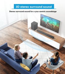 180W Wall Speaker Subspeaker 2.1 Bar <b>Wireless</b> BT Speaker Heavy With wholesale - Product Image 2