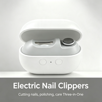 Coupe-ongles électrique 3-en-1 ultra silencieux et doux pour bébés nouveau-nés avec lame en alliage, ensemble de coupe-ongles pour manucure et pédicure, idéal pour salon