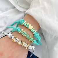 Pulsera DIY con Letras Tejidas a Mano, Regalo para el Día de San Valentín y el Día de la Madre, con Certificación CE