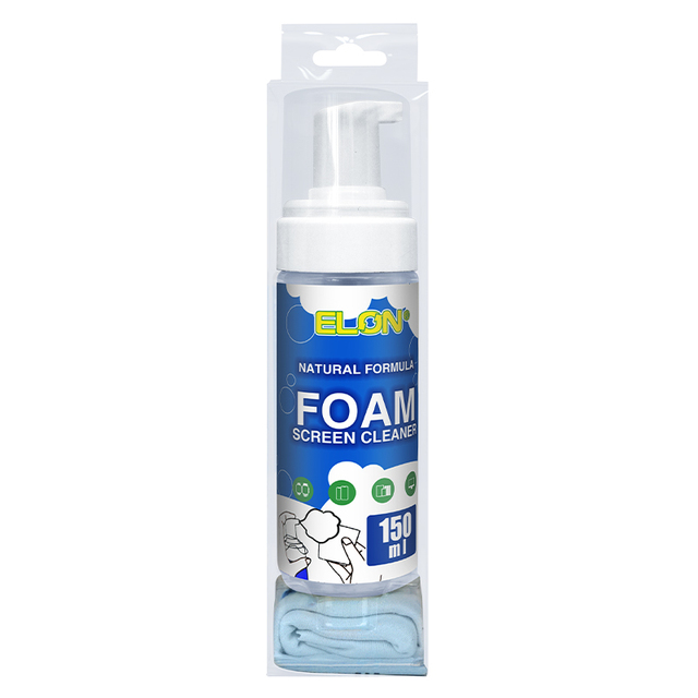 Elon Screen Cleaner Foam Cleanser Eco-friendly Strong Clean Ability Computer Laptop Touchscreen Mist 150ml 100% Green Plant