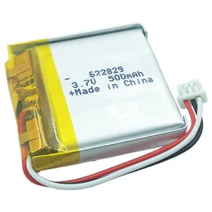 定制622829可充电锂聚合物锂电池5v 500毫安时3.7伏无线耳机电池