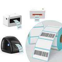 Étiquettes thermiques auto-adhésives Étiquettes à code-barres thermiques Autocollants d'étiquettes thermiques pour imprimantes