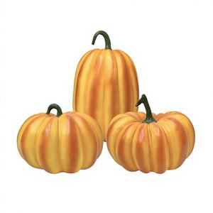 Décoration d'intérieur moderne et simple pour Halloween : Accessoires de photographie, imitation citrouille en résine époxy, artisanat sculpté artistique, cadeaux créatifs - Product Image 1