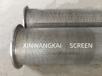 Filtre métallique en acier inoxydable 10 pièces, cylindre perforé