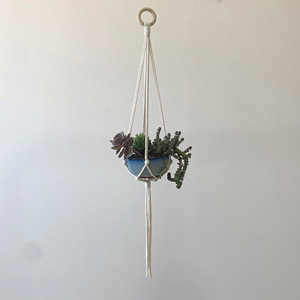 Macramé para Plantas, Cesta de Flores Bohemia, <span class=keywords><strong>Tapiz</strong></span> de Flores Tejido a Mano Nórdico - Product Image 2
