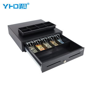 Cajón de Efectivo Metálico Compacto para Punto de Venta, Ahorra Espacio, 5 Ranuras para Billetes, 8 Ranuras para Monedas, para Supermercado, Comercio Minorista, Restaurante - Product Image 1