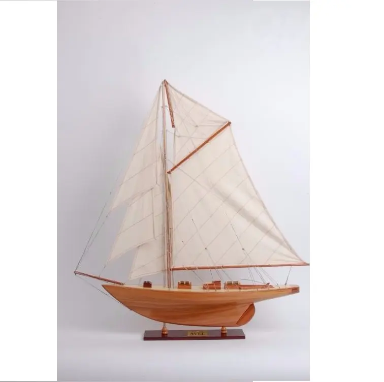 Avel-Barco de madera modelo L72, artesanía, decoración náutica para el hogar