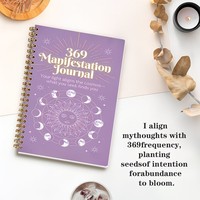 Hochwertiges Spiralgebundenes Notizbuch mit Individuellem Logo-Design 369 Manifestations-Journal-Bücher für Werbegeschenke