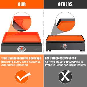 Tapis <span class=keywords><strong>de</strong></span> <span class=keywords><strong>protection</strong></span> <span class=keywords><strong>pour</strong></span> <span class=keywords><strong>barbecue</strong></span> en silicone <span class=keywords><strong>de</strong></span> qualité alimentaire résistant et imperméable, couverture <span class=keywords><strong>de</strong></span> surface <span class=keywords><strong>de</strong></span> cuisson, couverture <span class=keywords><strong>de</strong></span> plaque chauffante - Product Image 3