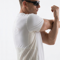 T-shirts de course à pied en maille perforée QUICKSHOW, unisexe, respirants, vêtements de sport d'entraînement, séchage rapide, évacuation de l'humidité