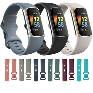 Correas de Reloj Inteligente de TPU de Silicona Cargadas de Fábrica, Correas de Goma Transpirables para Relojes <span class=keywords><strong>Fitbit</strong></span> para Hombres y Mujeres - Product Image 3