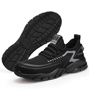 Chaussures de sécurité pour hommes GUYISA, quatre saisons, antidérapantes et résistantes aux perforations, embout en acier pour un confort et une protection des pieds - Product Image 3