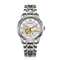 Reloj Automático de Pulsera con Esfera Redonda de Acero Inoxidable 316L de Alta Calidad Personalizado OEM, Relojes Mecánicos Miyota 82S5 para Hombre de Negocios