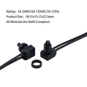 Wall Light Cotral Momentary Micro Round Press Head Push <strong>Button</strong> <strong>Switch</strong> With Double <strong>Line</strong> Mini Toy Car Push <strong>Button</strong> <strong>Switches</strong> - Product Image 3