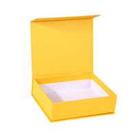 Boîte magnétique rigide pliable en carton laminé mat avec logo personnalisé en relief, fermeture magnétique, recyclable, taille personnalisée