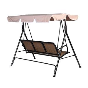 Silla <span class=keywords><strong>columpio</strong></span> para Patio para 3 personas, <span class=keywords><strong>toldo</strong></span> para exteriores, Patio, muebles, hamaca de acero - Product Image 3