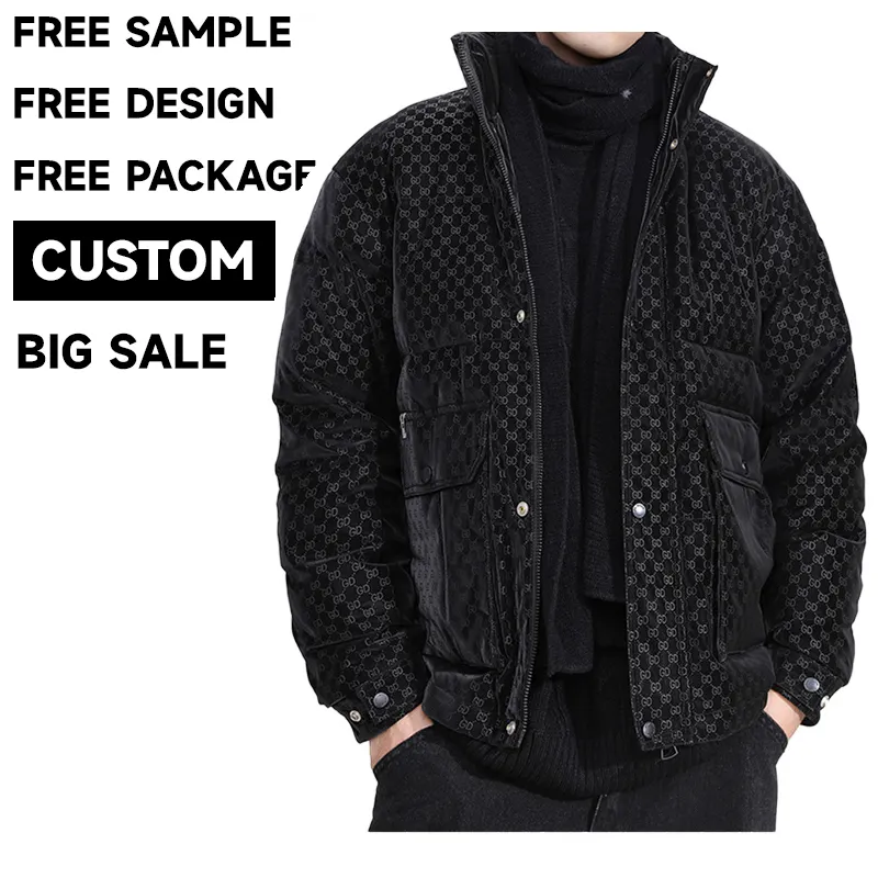 Outdoor Men's down Coats Custom Winter Jacket Thick Puffer Jacket Bomber Jacket For Men