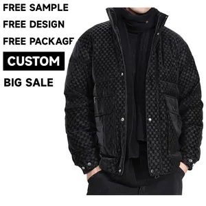 Outdoor Men's Down Coats Custom Winter Jacket Thick Puffer Jacket Bomber Jacket For Men