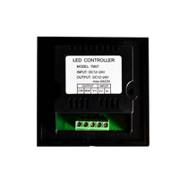 Contrôleur intelligent tactile à 86 panneaux, deux couleurs, en verre, pour LED, avec variateur de température et de luminosité