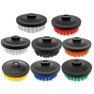 Brosses de <span class=keywords><strong>nettoyage</strong></span> colorées de 4 pouces avec filetage M14 pour perceuse, brosses creuses pour lavage de voiture, brosses pour salle de bain, baignoire, douche et <span class=keywords><strong>carrelage</strong></span> - Product Image 4