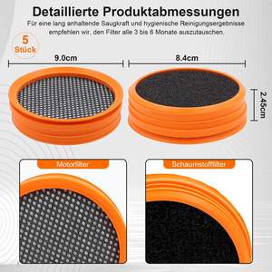 Filtre de remplacement FC8009/01 pour aspirateurs Philips <span class=keywords><strong>SpeedPro</strong></span> et <span class=keywords><strong>SpeedPro</strong></span> Aqua, compatible avec les modèles FC6721-FC6729 - Product Image 2