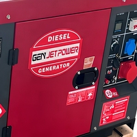 JET POWER JDE9500SE Tragbarer Leiser Dieselgenerator mit Autostart Luftgekühlt 230V/400V 5kVA-15kVA