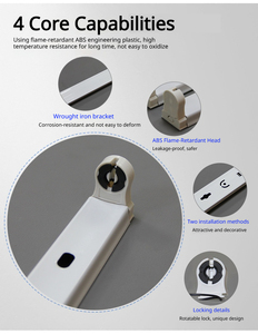 Support de <span class=keywords><strong>tube</strong></span> <span class=keywords><strong>fluorescent</strong></span> COYOLED, supports pour tubes LED T8, supports pour tubes LED série T8, supports de tubes LED en aluminium - Product Image 4