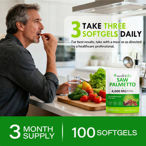 300粒植物提取物4000毫克锯棕榈叶提取物软胶囊支持前列腺健康荷尔蒙平衡锯棕榈软胶囊 - Product Image 5