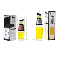 Distributeur d'huile et de vinaigre en verre de haute qualité de 250ml, verseur étanche sans goutte