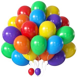 Palloncini in Gomma Ecologica di Alta Qualità, 12 Pollici, 2,8 Grammi, 100 Pezzi per Confezione, Decorazioni per Feste per Bambini, Stile Macaron Retrò Metallizzato - Product Image 1