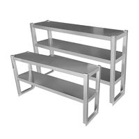 Support de comptoir amovible en acier inoxydable avec pieds carrés pour cuisines et laboratoires, matériel de restauration