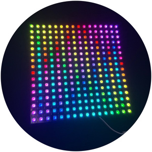 Ip20 DC5V RGB địa chỉ mô-đun ws2812b ma trận Bảng điều chỉnh ánh sáng <span class=keywords><strong>8x8</strong></span> 16x16 7x31 lập trình Flex <span class=keywords><strong>LED</strong></span> tấm ma trận Màn hình hiển thị - Product Image 1