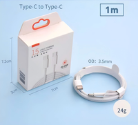 Cable de Carga Trenzado de 1M/1.5M/2M y 60W, Tipo C a C, para iPhone 16 15 Pro, Carga Rápida USB C, Cable de Datos, Directo de Fábrica