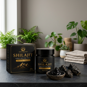 Your Brand Wild <b>Himalayan</b> <b>Shilajit</b> Resin 20g Pure Natural Herbal Extract Health Food Grade Premium Quality Bottle - Product Image 1