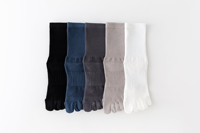 Chaussettes de course athlétiques à compression cinq orteils en Spandex/Nylon/Coton, respirantes, tricotées, fines, pour l'été, avec logo ODM sur le bord